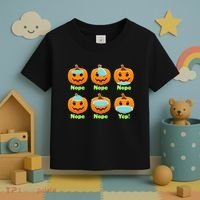 Right And Wrong Way To Wear Masks Pumpkins Toddler T-Shirt thumb 3