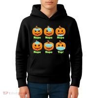 Right And Wrong Way To Wear Masks Pumpkins Kids Hoodie thumb 4