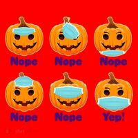 Right And Wrong Way To Wear Masks Pumpkins Santa Hat thumb 1
