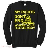 Rights Don't End Where Feelings Begin Sweatshirt thumb 0