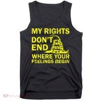 Rights Don't End Where Feelings Begin Tank Top thumb 0