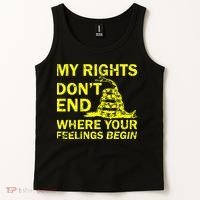 Rights Don't End Where Feelings Begin Tank Top thumb 2