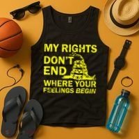 Rights Don't End Where Feelings Begin Tank Top thumb 4