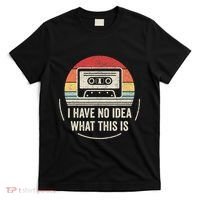 Retro I Have No Idea What This Is Kids Funny Cassette T-Shirt thumb 0