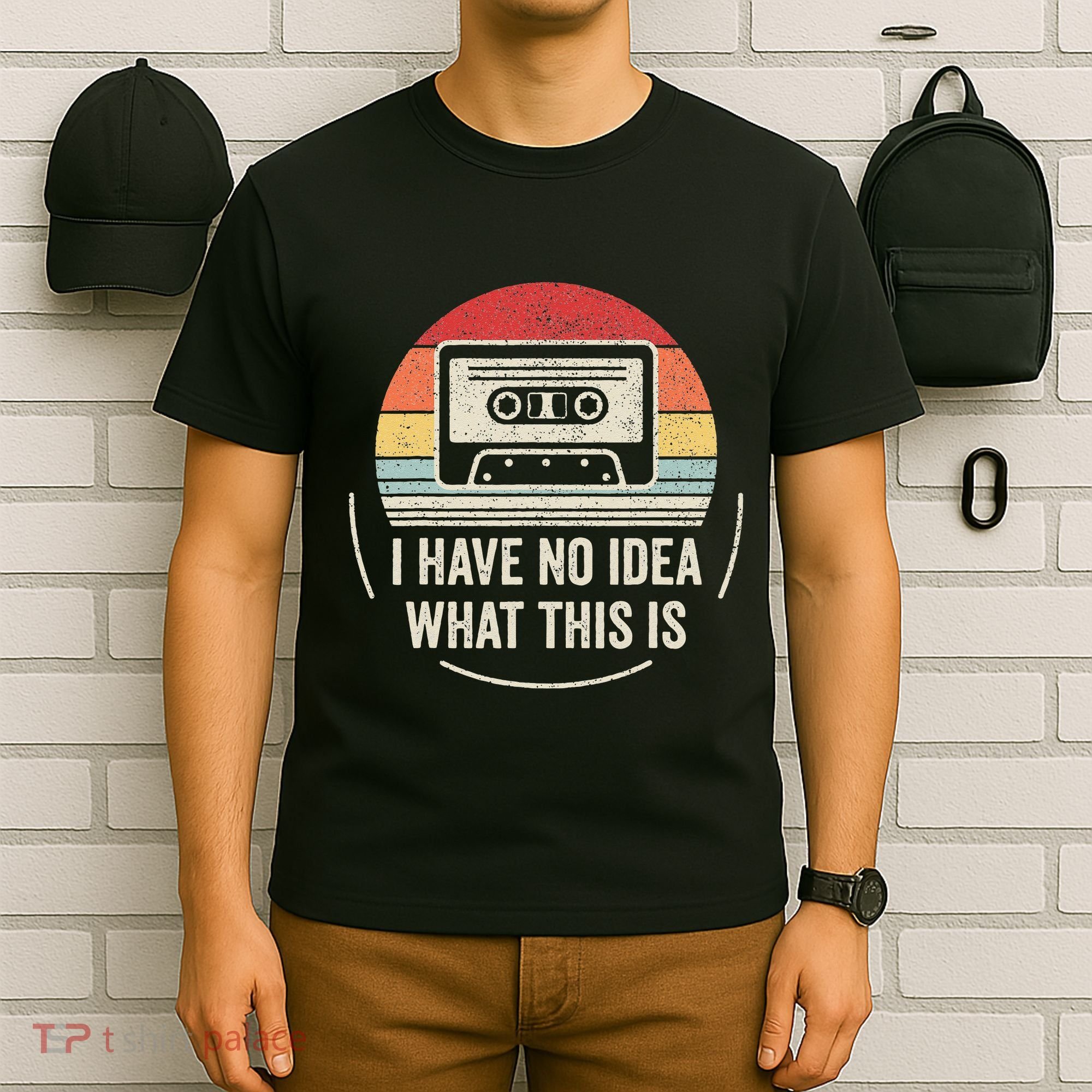 Retro I Have No Idea What This Is Kids Funny Cassette T-Shirt