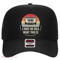 Retro I Have No Idea What This Is Kids Funny Cassette Hat thumb 0