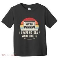 Retro I Have No Idea What This Is Kids Funny Cassette Toddler T-Shirt thumb 0