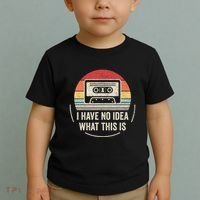 Retro I Have No Idea What This Is Kids Funny Cassette Toddler T-Shirt thumb 2