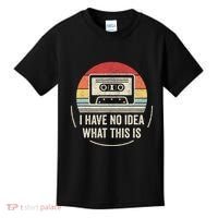 Retro I Have No Idea What This Is Kids Funny Cassette Kids T-Shirt thumb 0