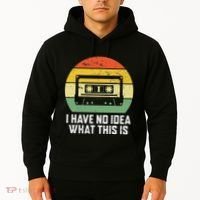 Retro I Have No Idea What This Is Funny Cassette Hoodie thumb 2