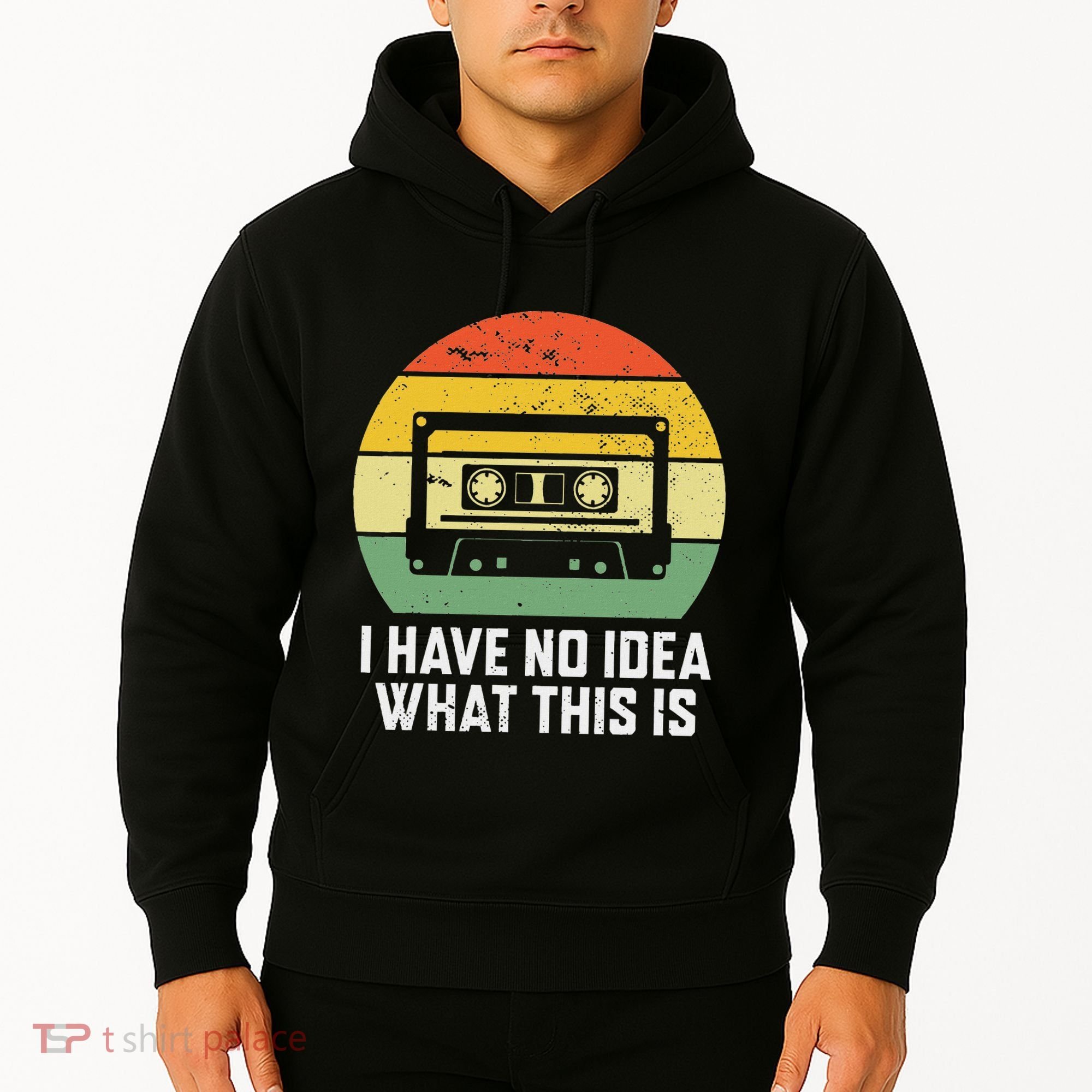 Retro I Have No Idea What This Is Funny Cassette Hoodie