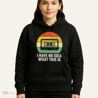 Retro I Have No Idea What This Is Funny Cassette Hoodie thumb 5