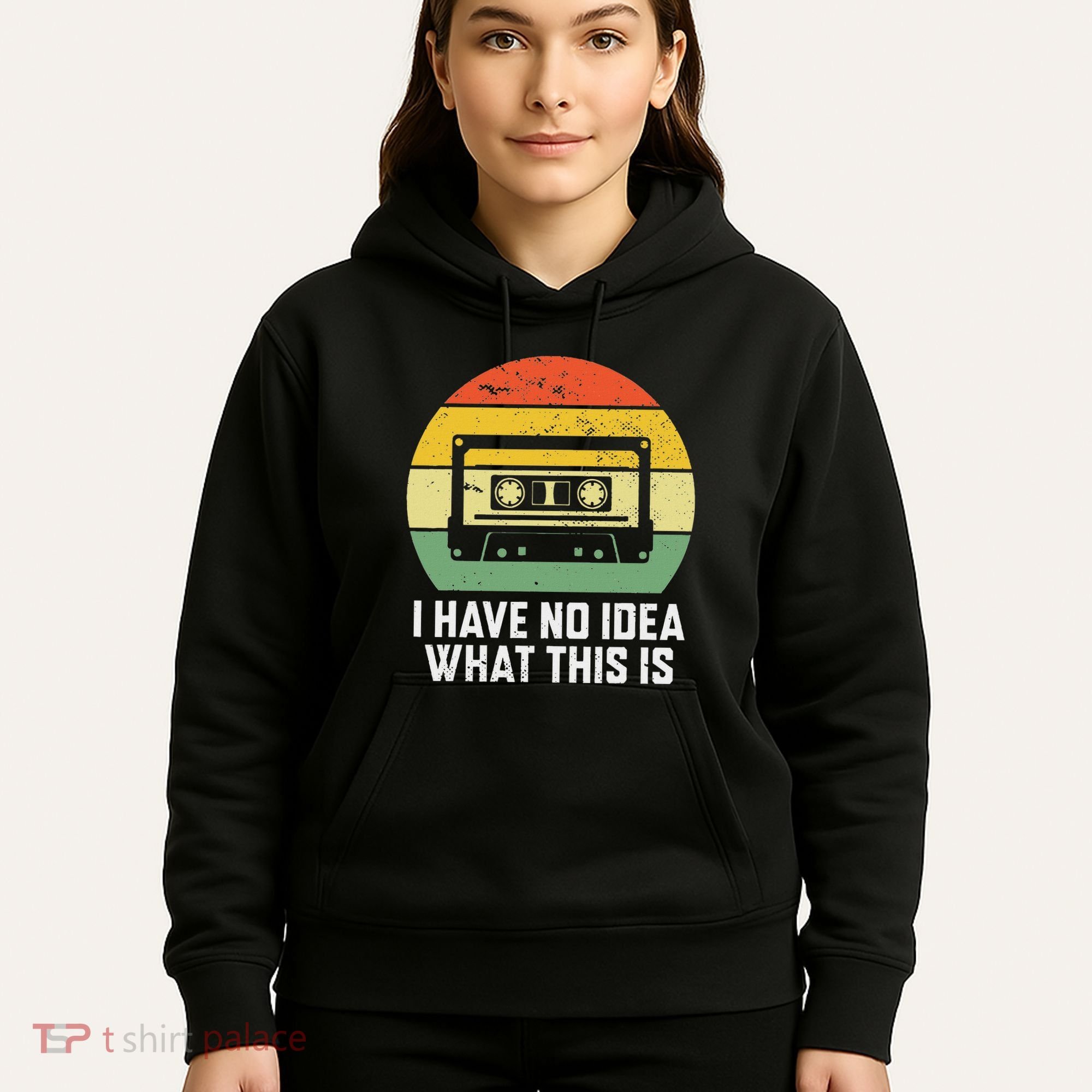 Retro I Have No Idea What This Is Funny Cassette Hoodie