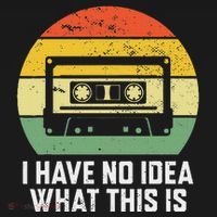 Retro I Have No Idea What This Is Funny Cassette Long Sleeve Shirt thumb 2