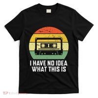 Retro I Have No Idea What This Is Funny Cassette T-Shirt thumb 0