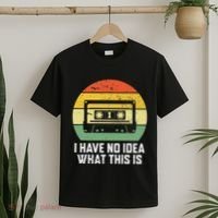 Retro I Have No Idea What This Is Funny Cassette T-Shirt thumb 2
