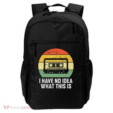 Retro I Have No Idea What This Is Funny Cassette Backpack