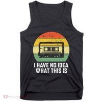 Retro I Have No Idea What This Is Funny Cassette Tank Top thumb 0