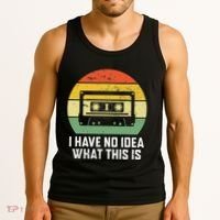 Retro I Have No Idea What This Is Funny Cassette Tank Top thumb 3