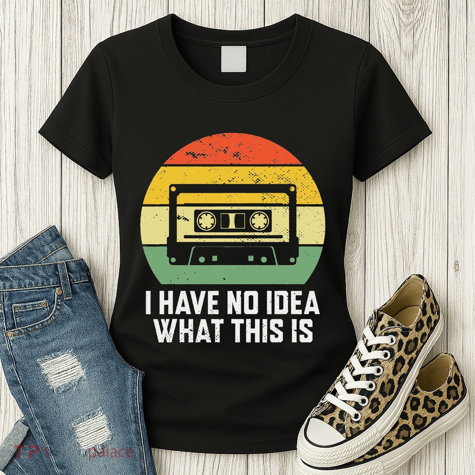 Retro I Have No Idea What This Is Funny Cassette Women's T-Shirt