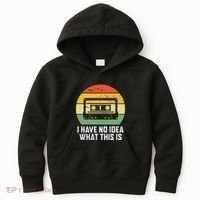 Retro I Have No Idea What This Is Funny Cassette Kids Hoodie thumb 0
