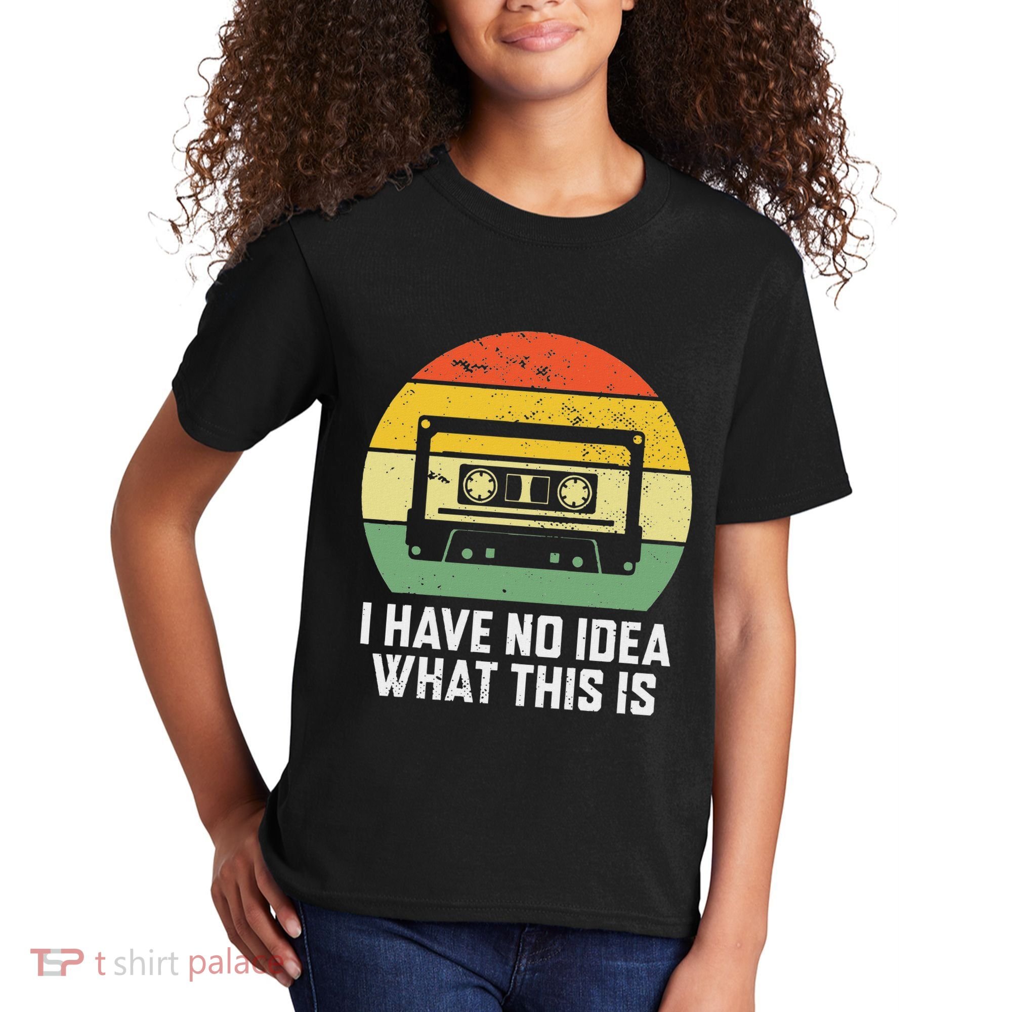 Retro I Have No Idea What This Is Funny Cassette Kids T-Shirt