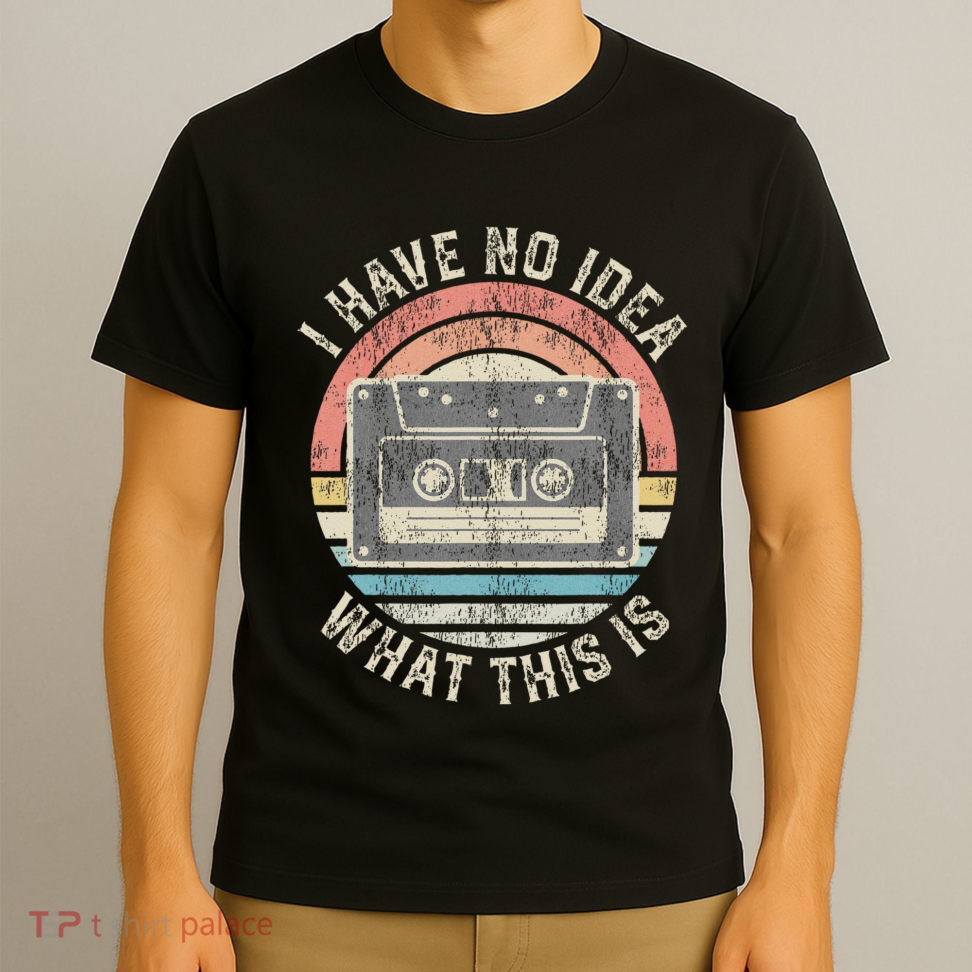 Retro I Have No Idea What This Is Funny Vintage Cassette T-Shirt