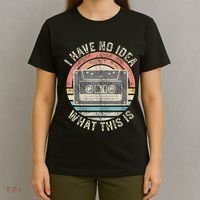 Retro I Have No Idea What This Is Funny Vintage Cassette T-Shirt thumb 4