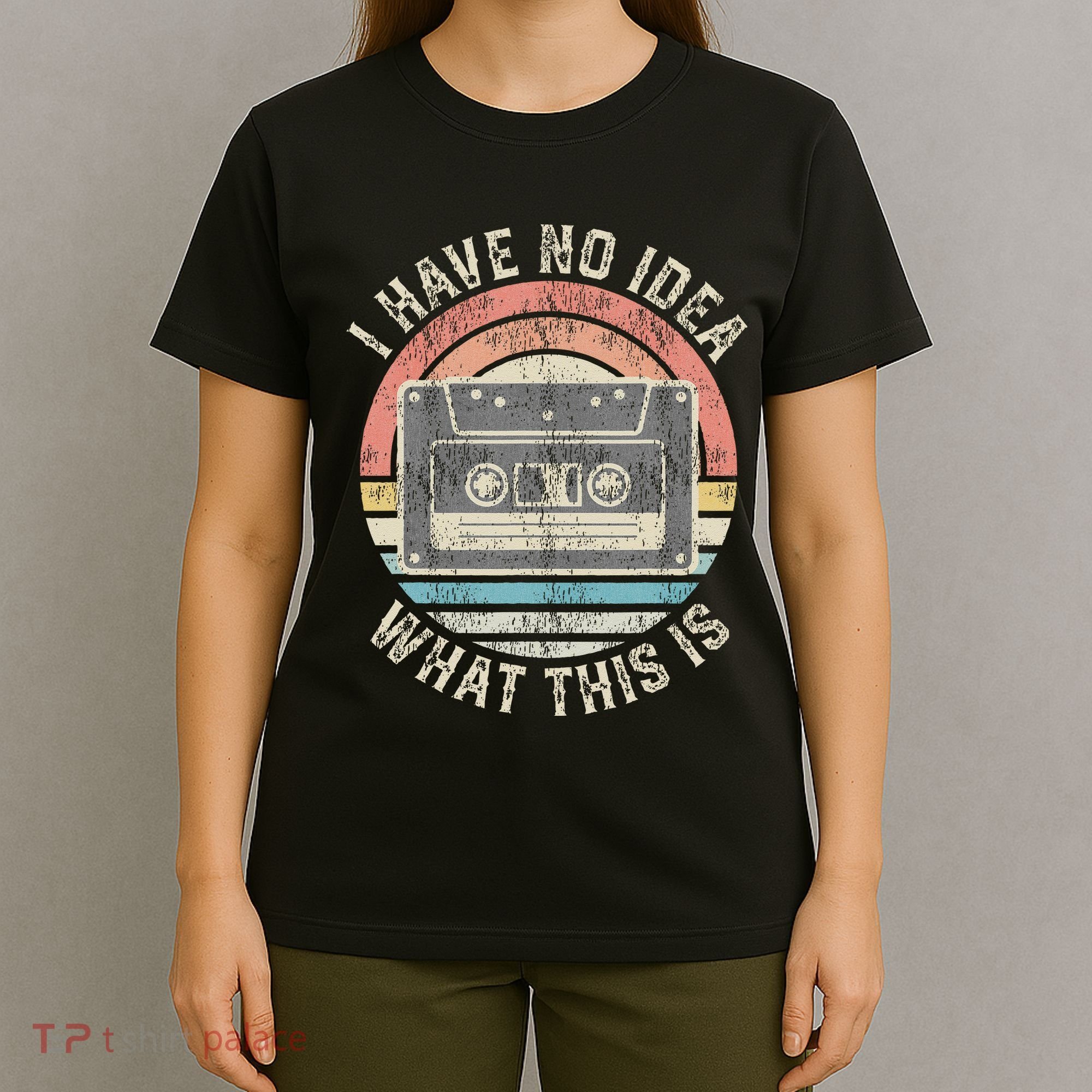 Retro I Have No Idea What This Is Funny Vintage Cassette T-Shirt