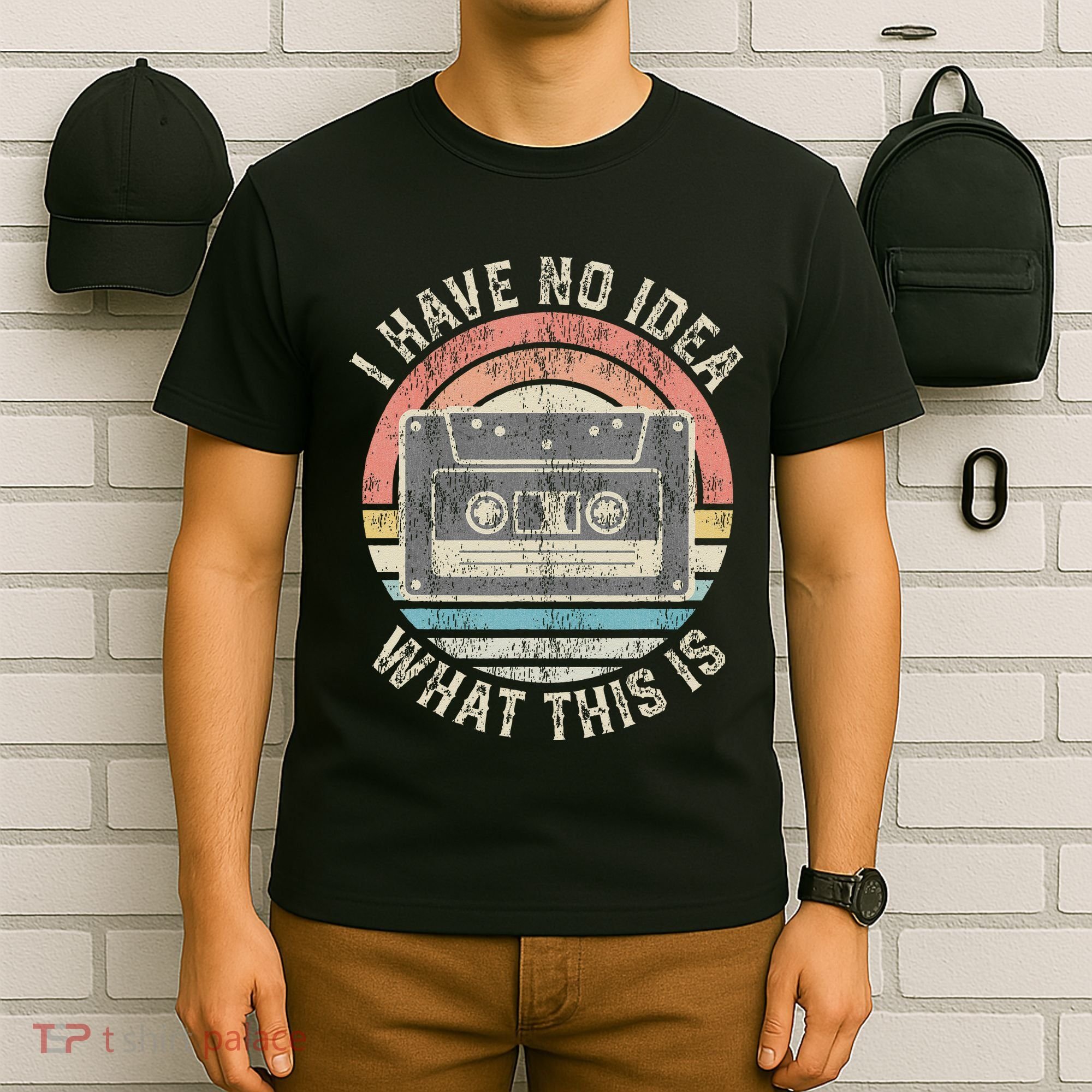 Retro I Have No Idea What This Is Funny Vintage Cassette T-Shirt