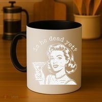 Retro Is He Dead Yet Anti Fascism Coffee Mug thumb 4