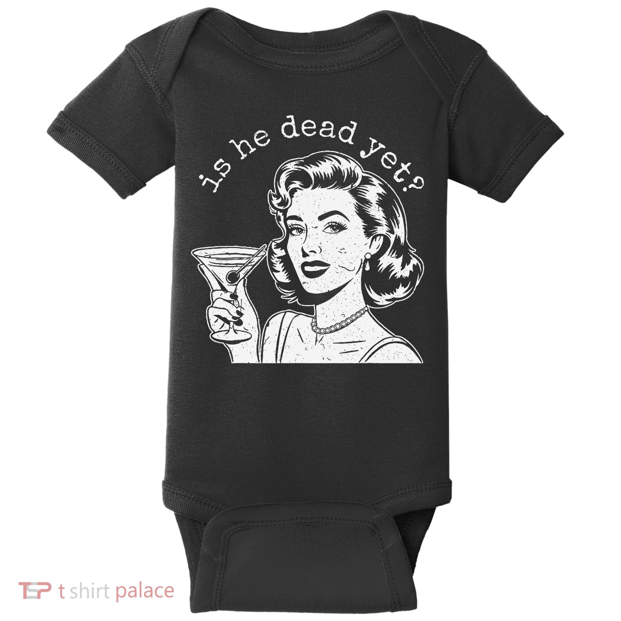 Retro Is He Dead Yet Anti Fascism Baby Bodysuit