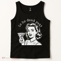 Retro Is He Dead Yet Anti Fascism Tank Top thumb 2