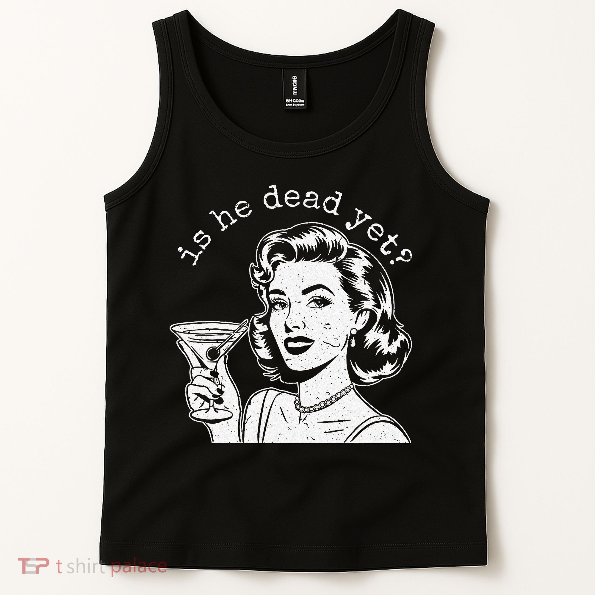 Retro Is He Dead Yet Anti Fascism Tank Top