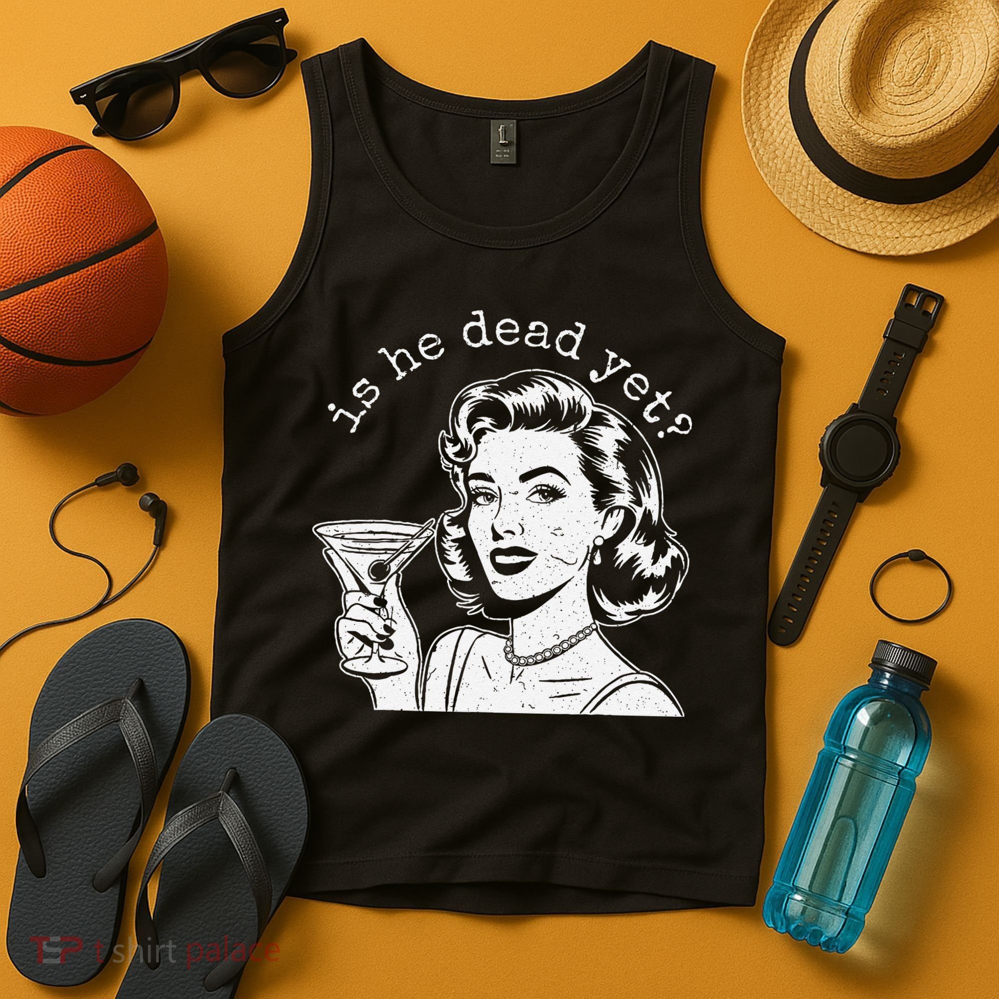 Retro Is He Dead Yet Anti Fascism Tank Top