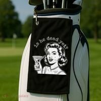 Retro Is He Dead Yet Anti Fascism Golf Towel thumb 2