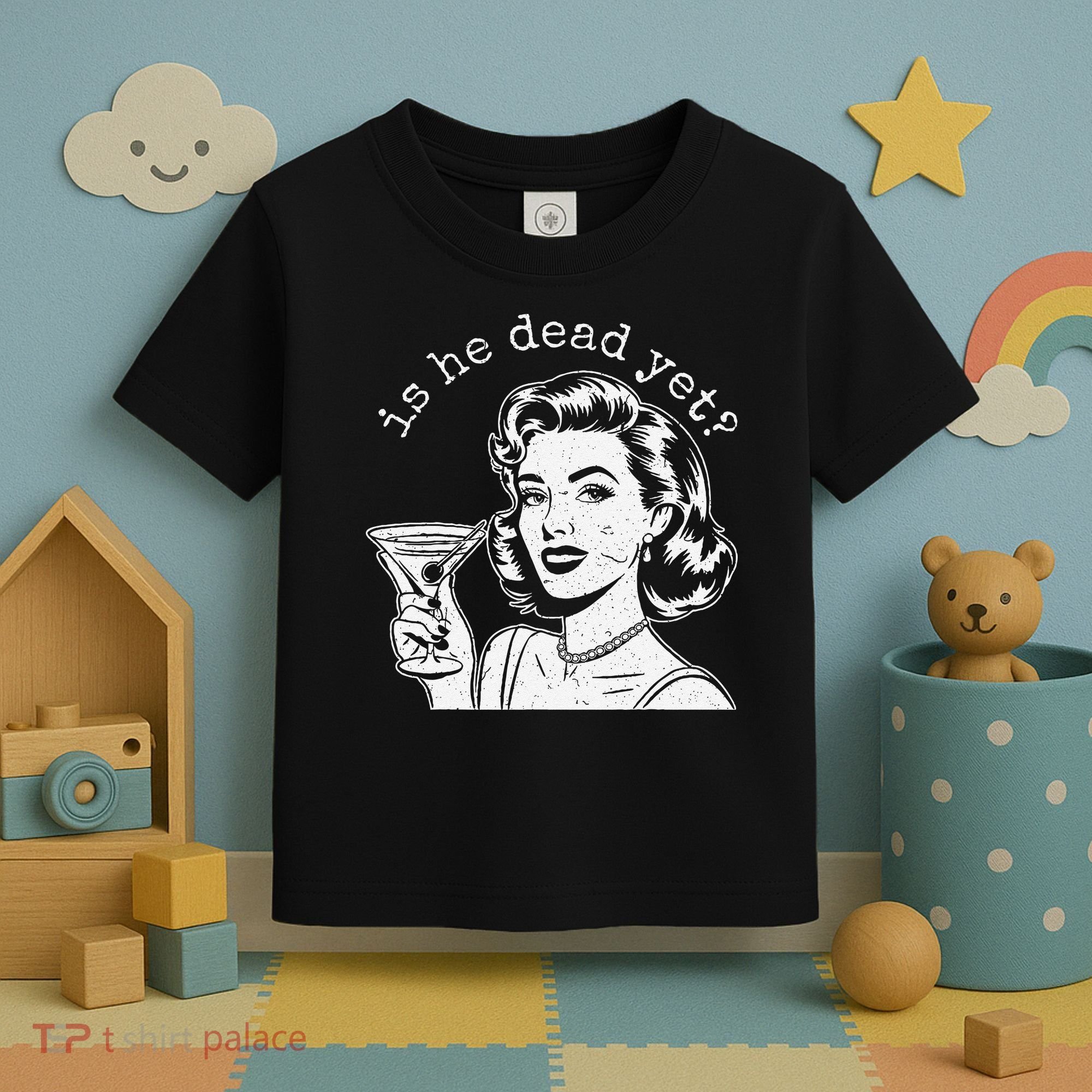 Retro Is He Dead Yet Anti Fascism Toddler T-Shirt