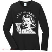 Retro Is He Dead Yet Anti Fascism Women's Long Sleeve Shirt thumb 0