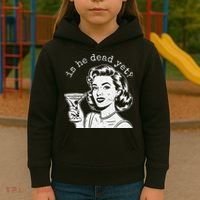 Retro Is He Dead Yet Anti Fascism Kids Hoodie thumb 3