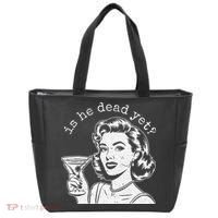 Retro Is He Dead Yet Anti Fascism Tote Bag thumb 0
