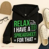 Relax I Have Spreadsheet For That Accountant Spreadsheet Hoodie thumb 4