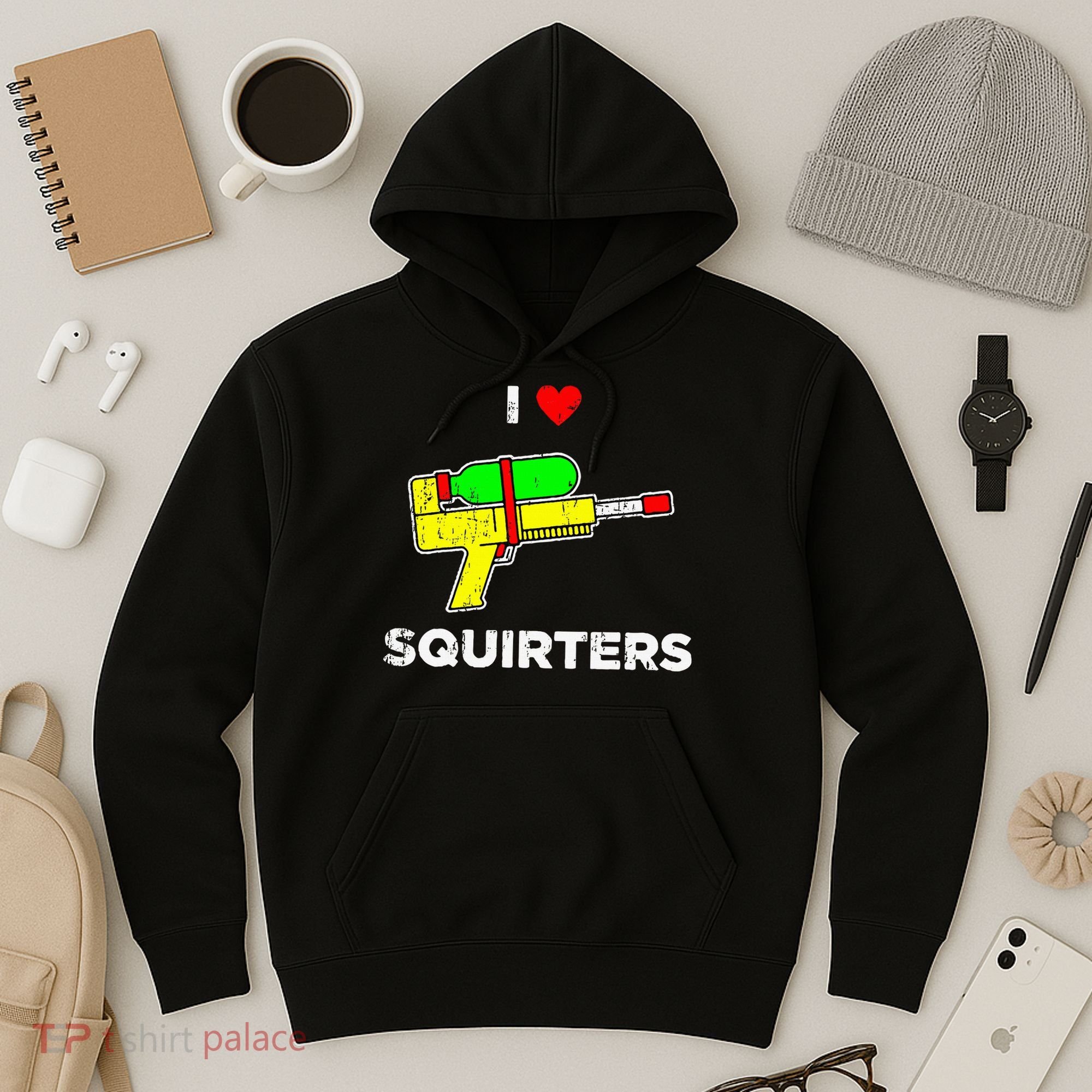 Retro I Heart Squirters Funny I Love Squirters Hoodie