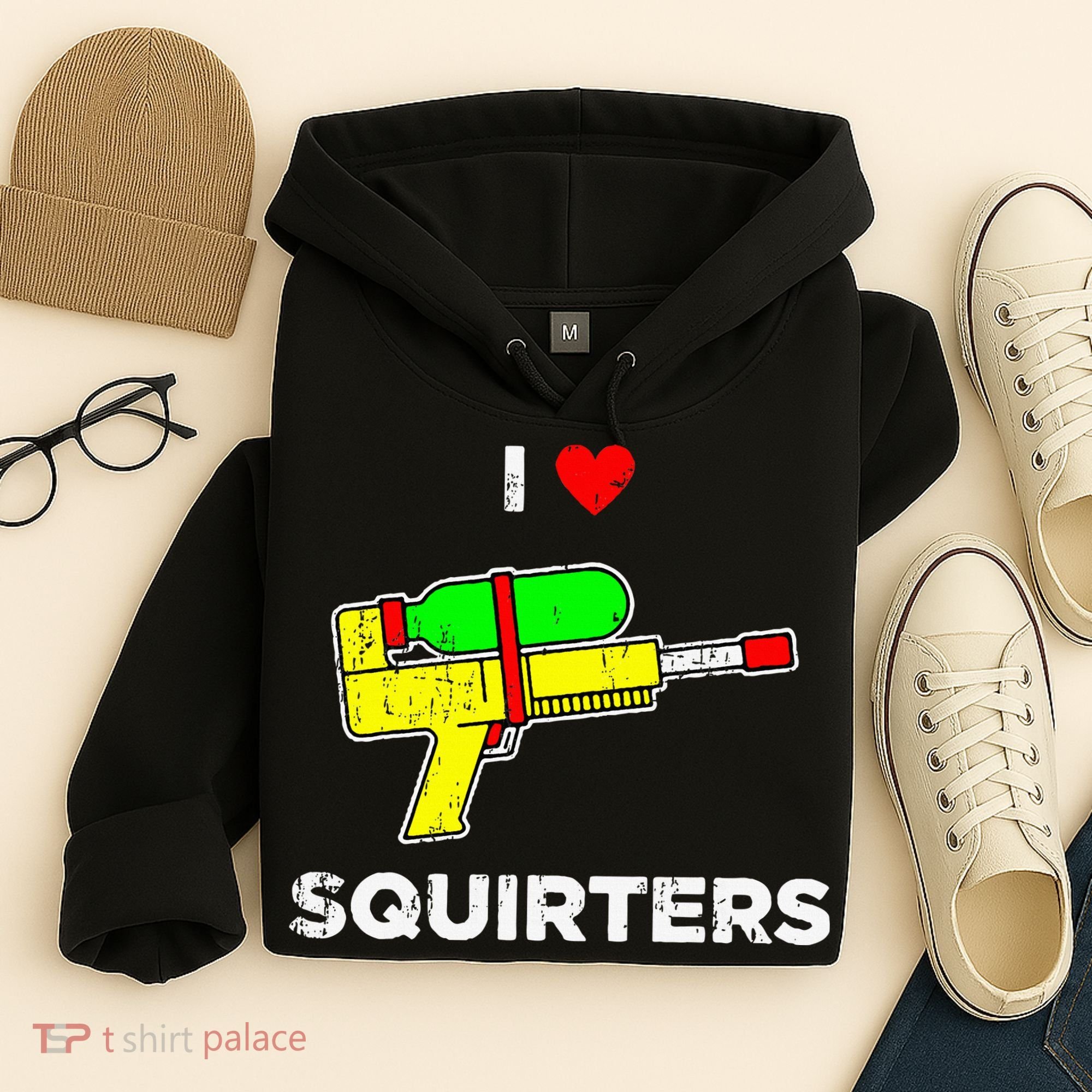 Retro I Heart Squirters Funny I Love Squirters Hoodie