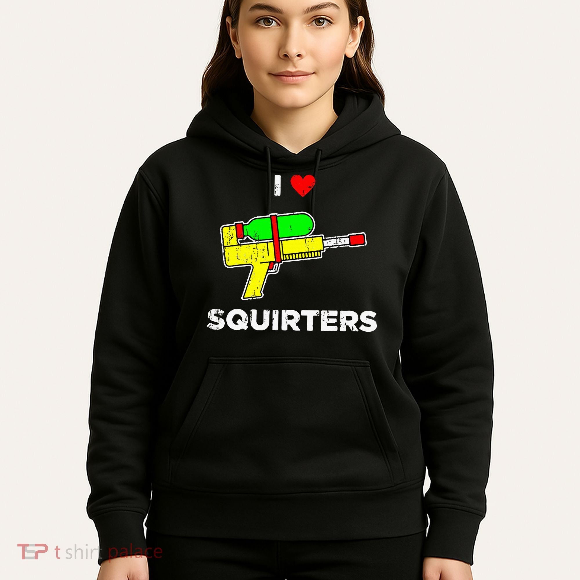 Retro I Heart Squirters Funny I Love Squirters Hoodie