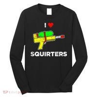 Retro I Heart Squirters Funny I Love Squirters Long Sleeve Shirt thumb 0