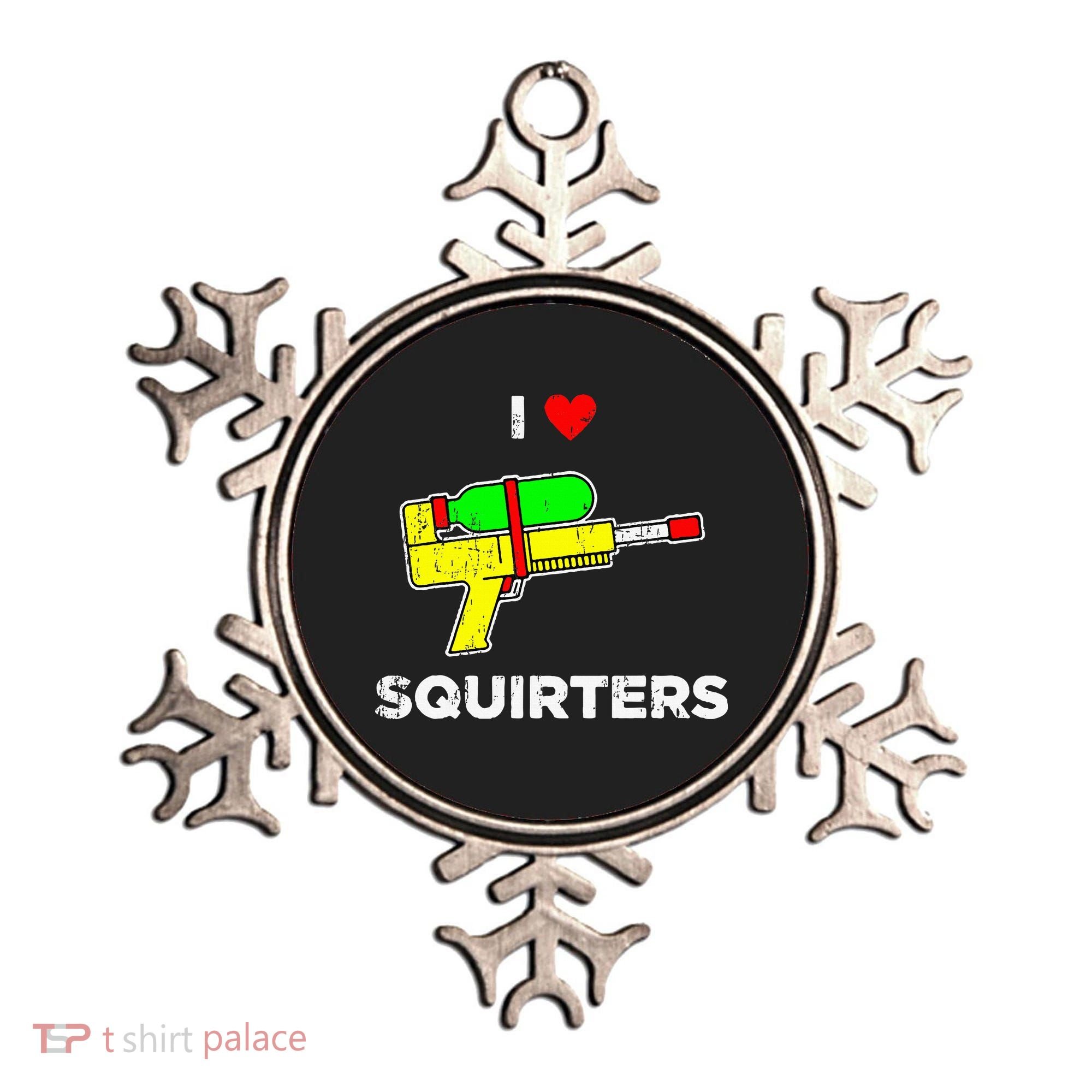 Retro I Heart Squirters Funny I Love Squirters Ornament