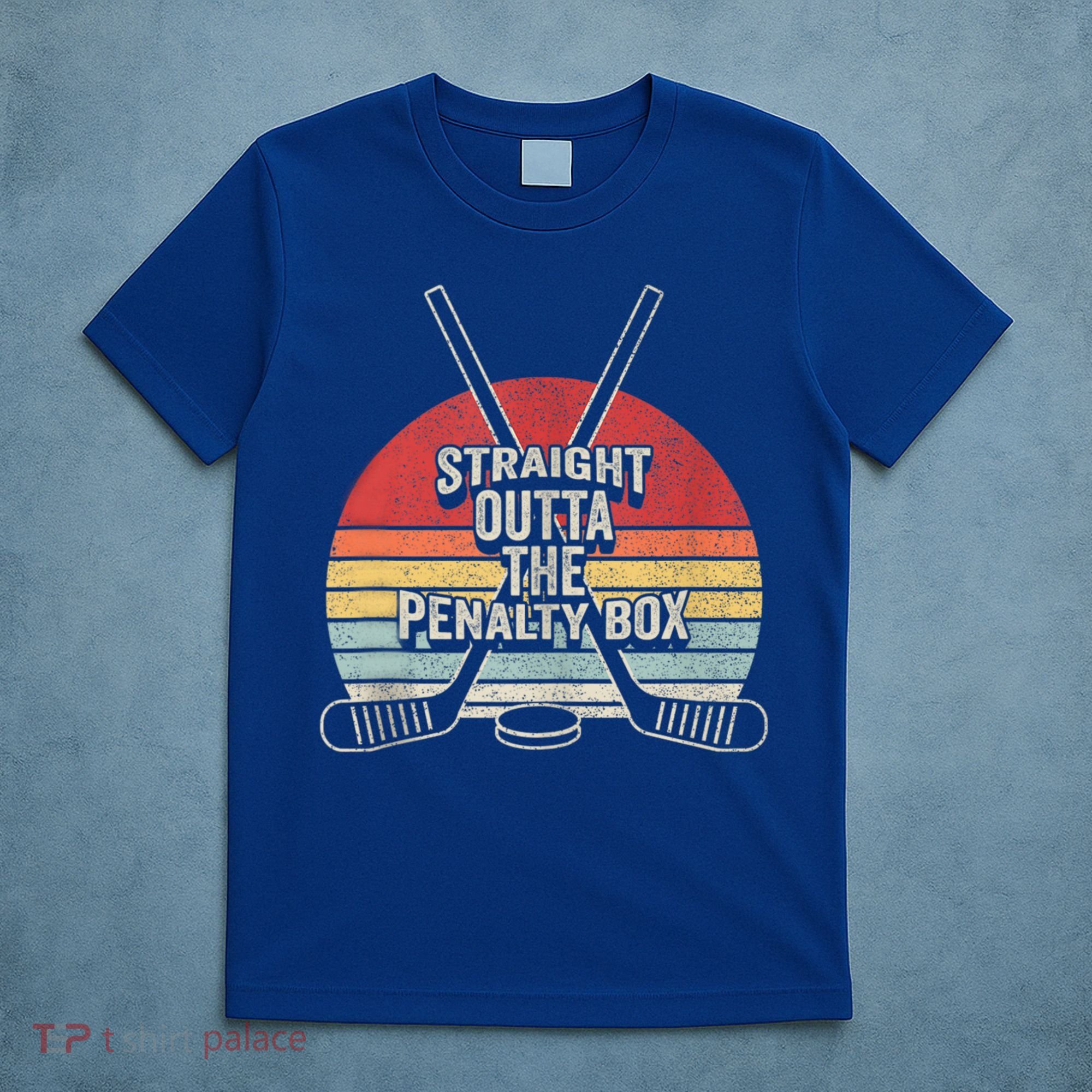 Retro Ice Hockey Player Gift Straight Outta The Penalty Box T-Shirt