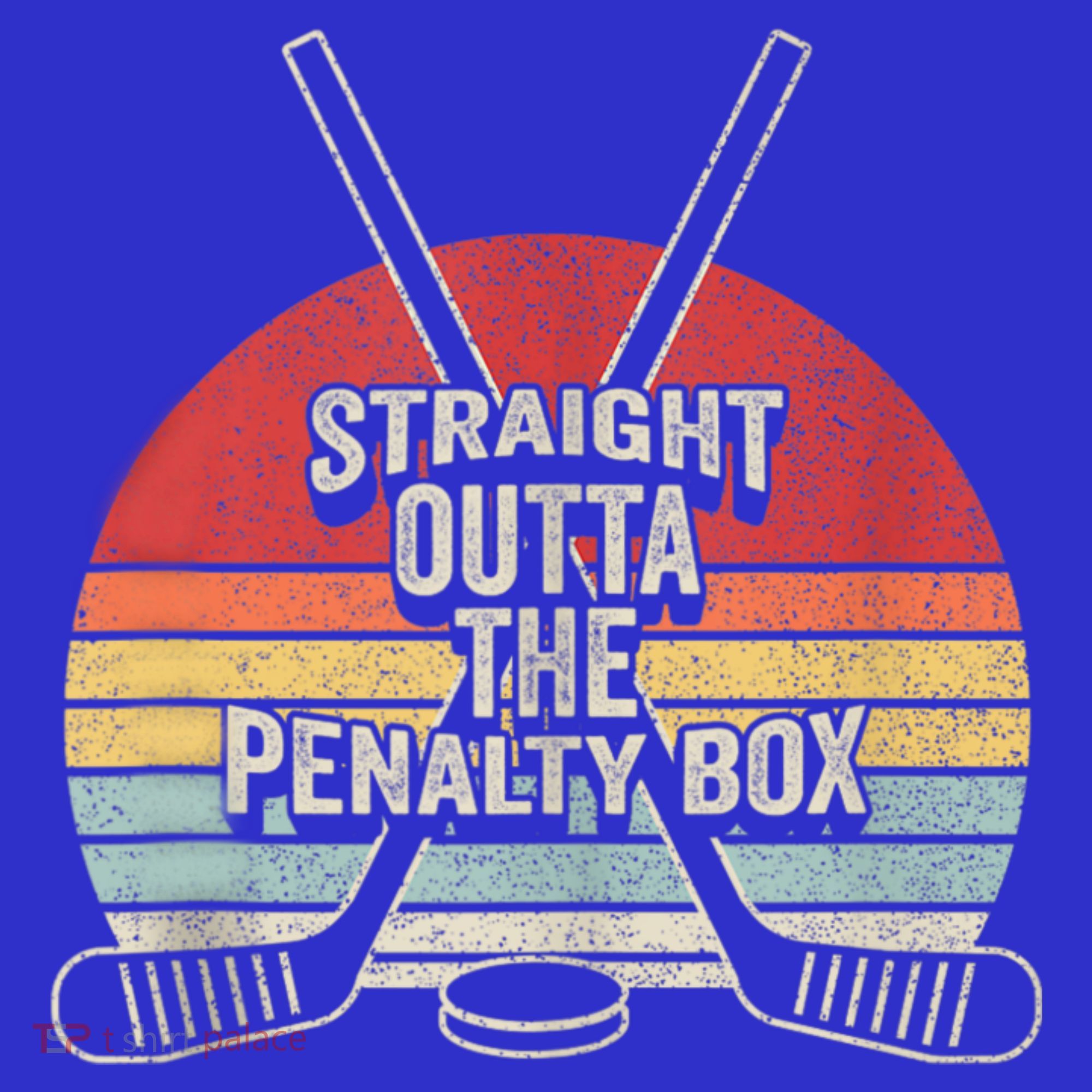 Retro Ice Hockey Player Gift Straight Outta The Penalty Box Women's Tank Top