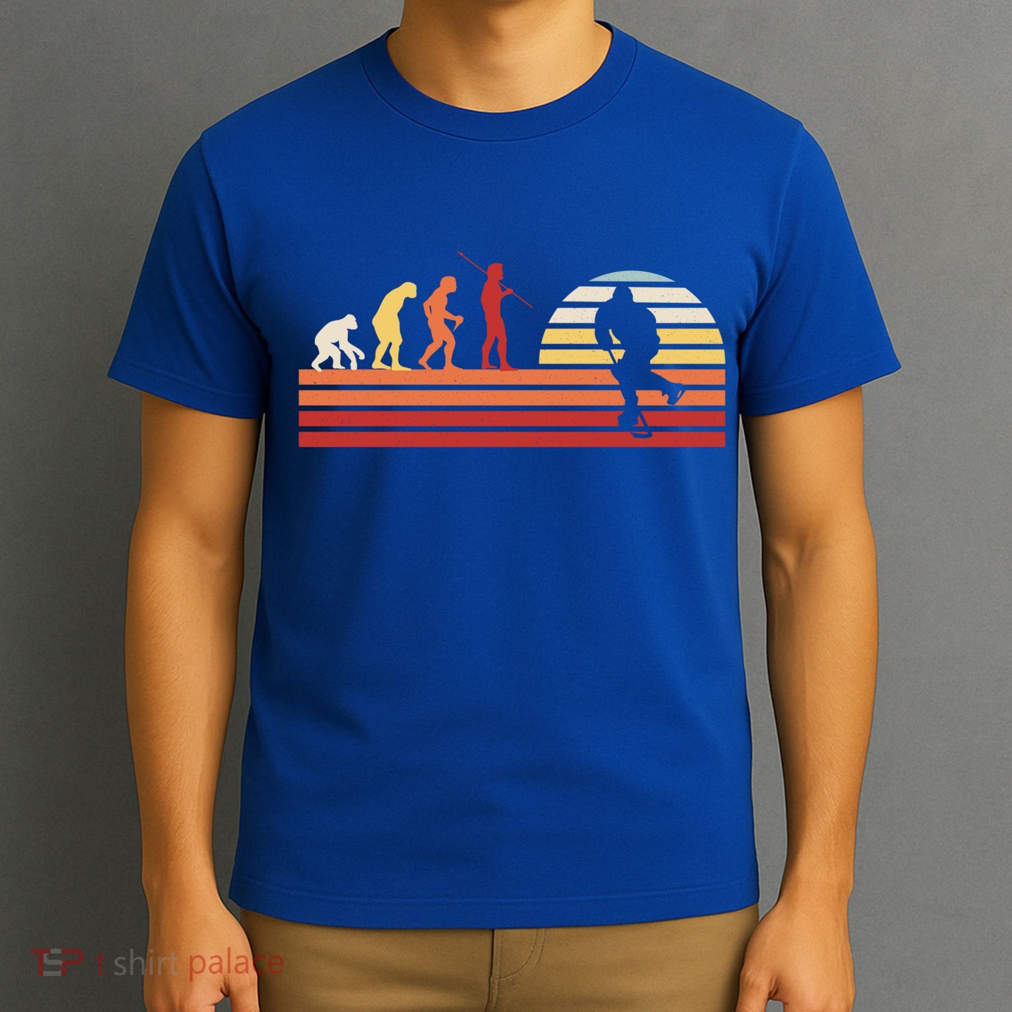 Retro Ice Hockey Player Gift Vintage Hockey Gift T-Shirt