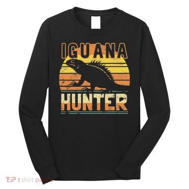 Retro Iguana Hunter Long Sleeve Shirt